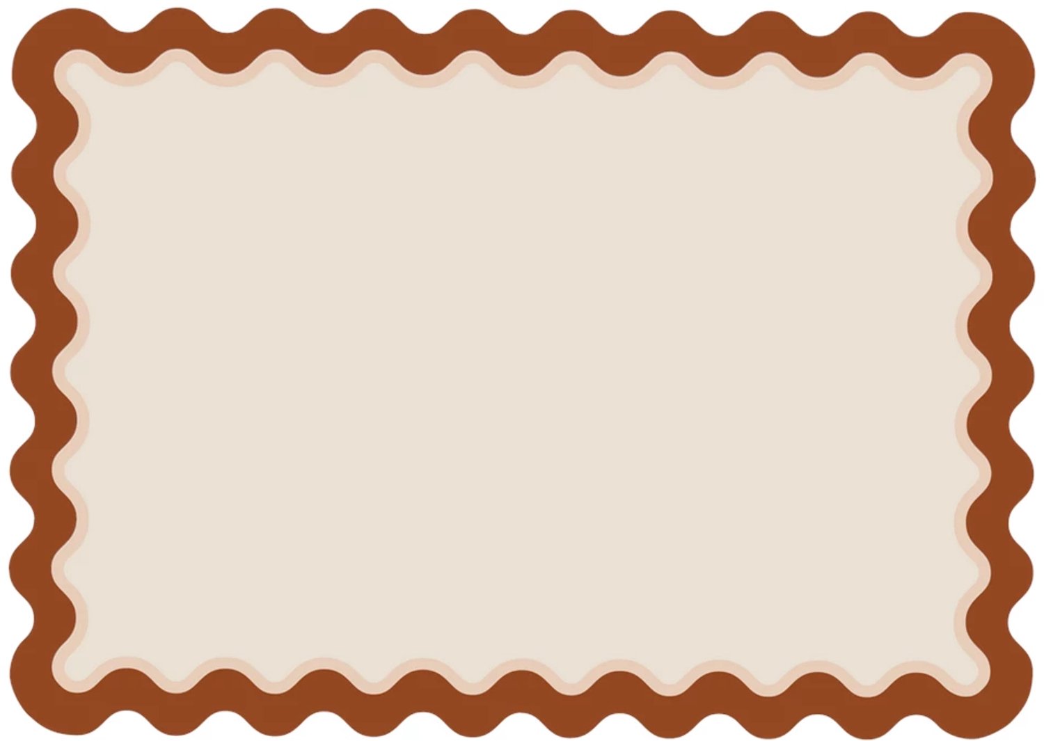 Vacavaliente Waves placemat rechthoekig 40x30cm matone