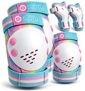 Suotu Skate Beschermset Kinderen - Skate bescherming - Skeeler Beschermset - Kleurrijk - S