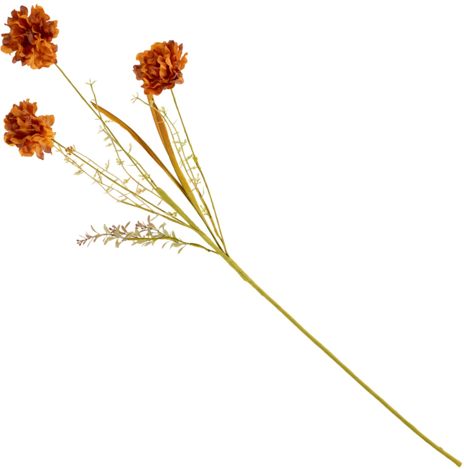 Veldboeket melaleuca 74cm oranje