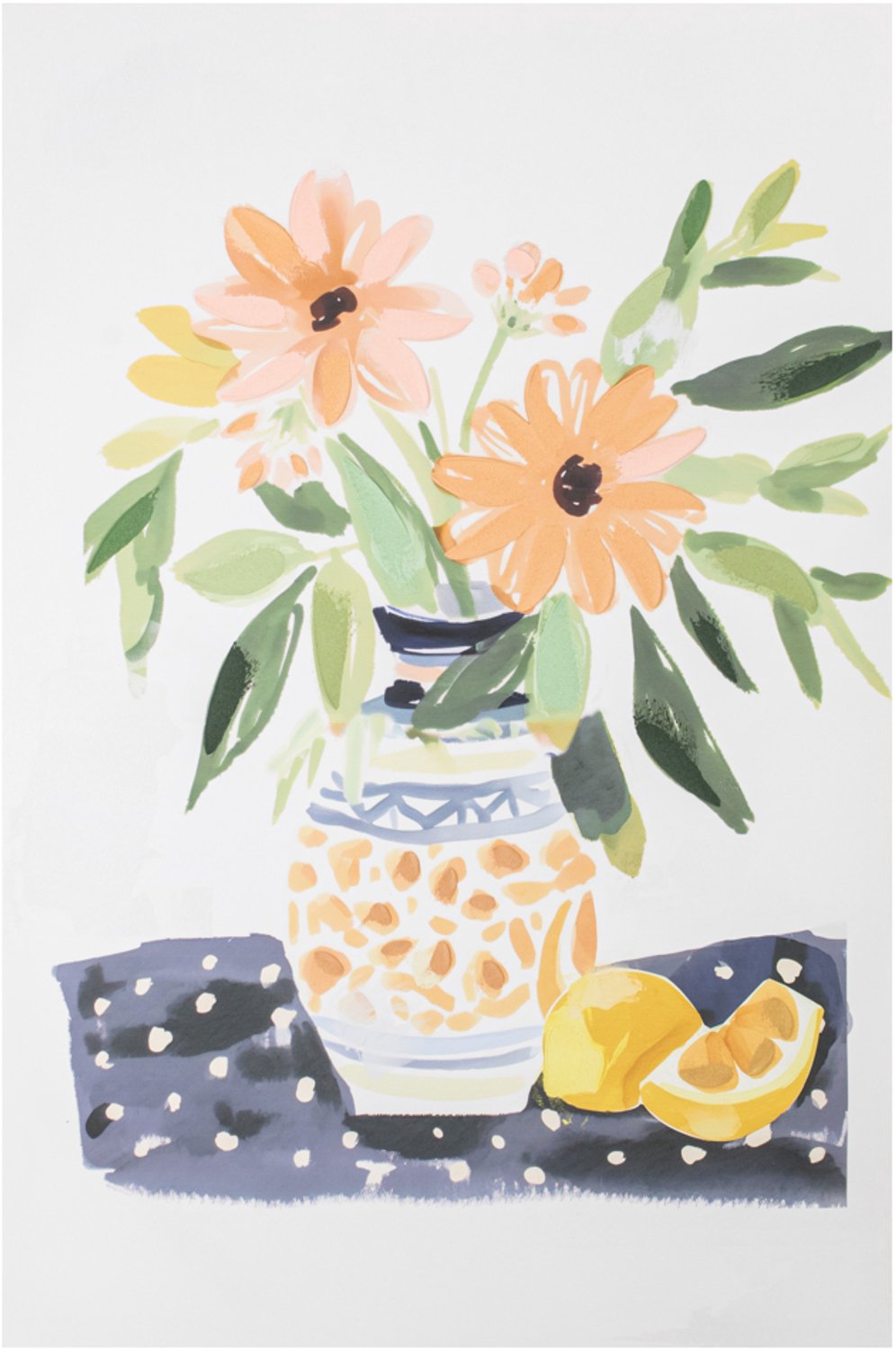 Schilderij handgeschilderd stilleven pastel