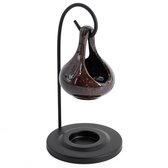 HomeBound by KY | Geurbrander hangende druppel bruin | geurbrander amberblokjes