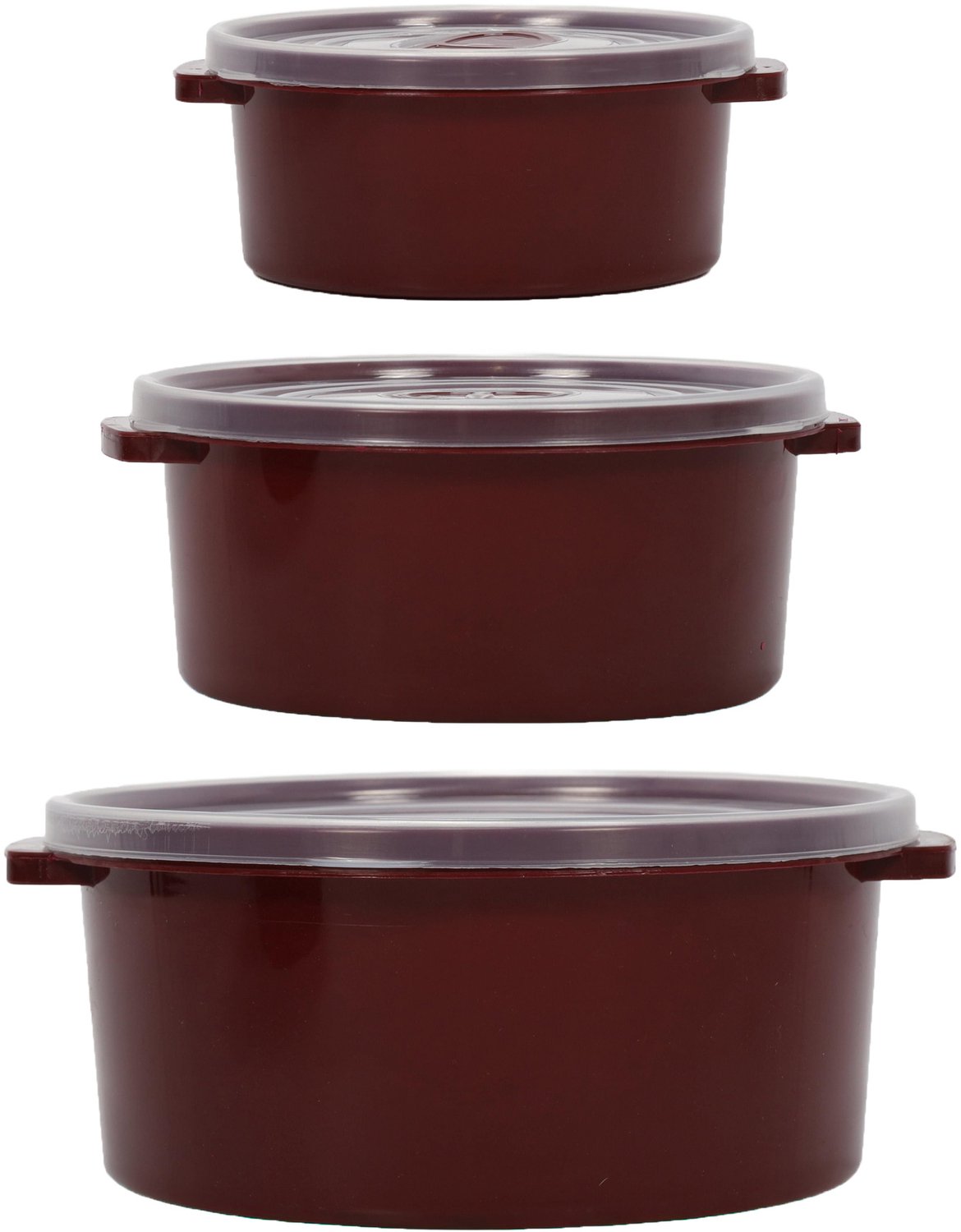 EH Excellent Houseware - Vershouddoos - Magnetron voedselcontainers, rond, 3 verschillende maten