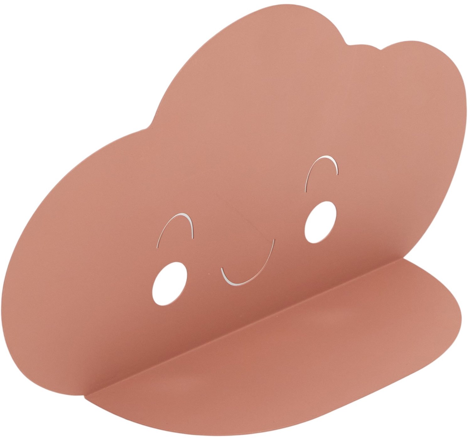 LA FACTORY - Wandplank - Wolkenplank voor de kinderkamer HEAD IN THE CLOUDS, 40 x 11 x 22 cm - zalmroze