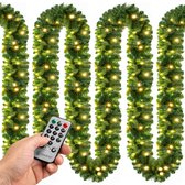 Casaria Guirlande - 5 m 100 LED Warmwit Afstandsbediening - Groen