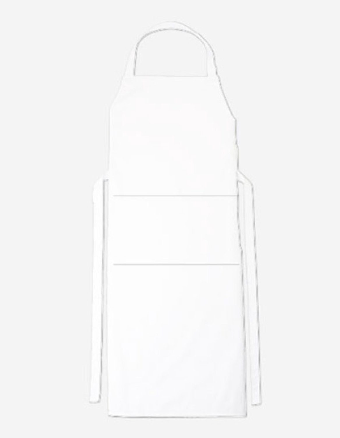 CG Workwear Bib Apron Verona Bag 110 x 75 cm CGW1145 - White - 110 x 75 cm