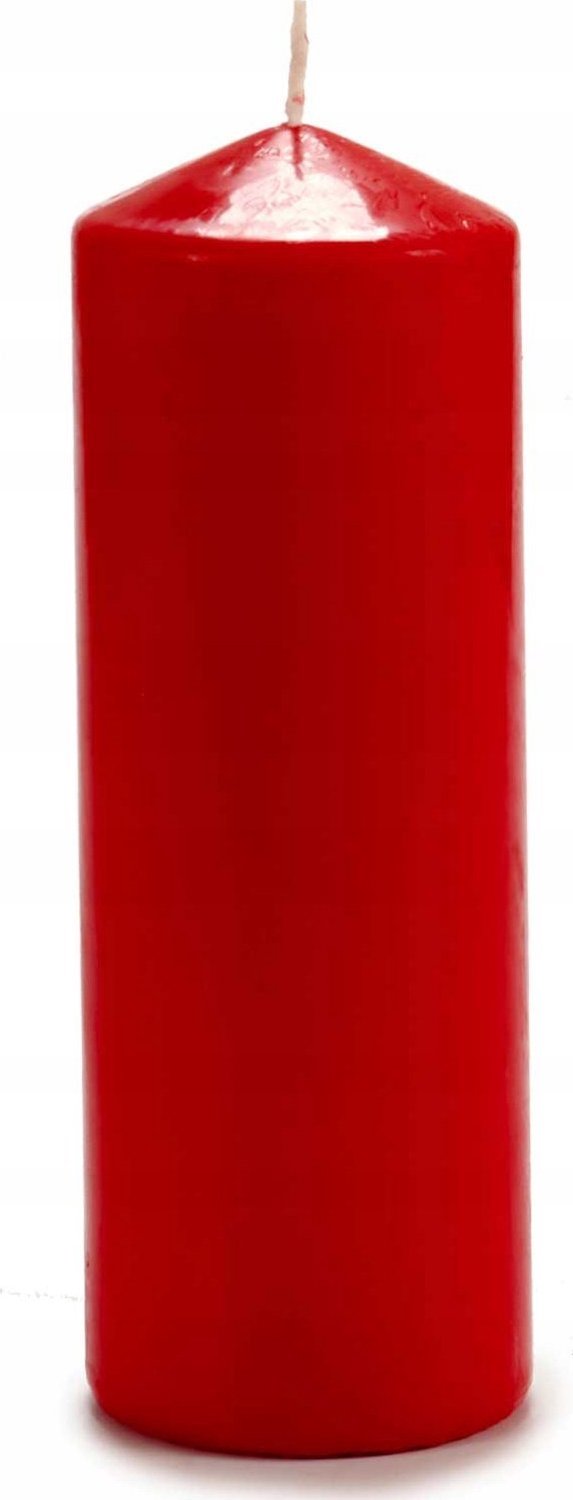 Acorde cilinderkaars Lunar - rood, Ø 7 cm, decoratieve kaars