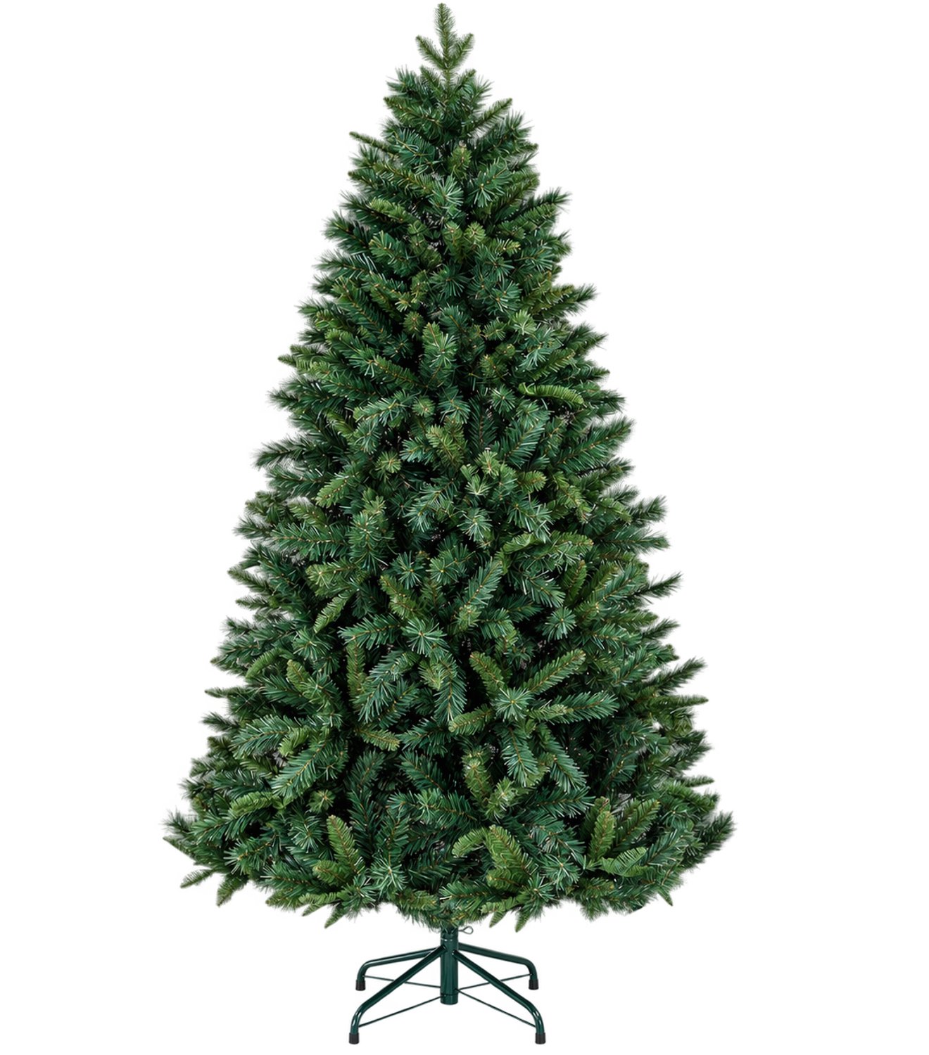 Sello! kunstkerstboom – realistische takken – 1061 takken – stevige voet – vuur vertragend – diameter 102 cm - hoogte 180cm