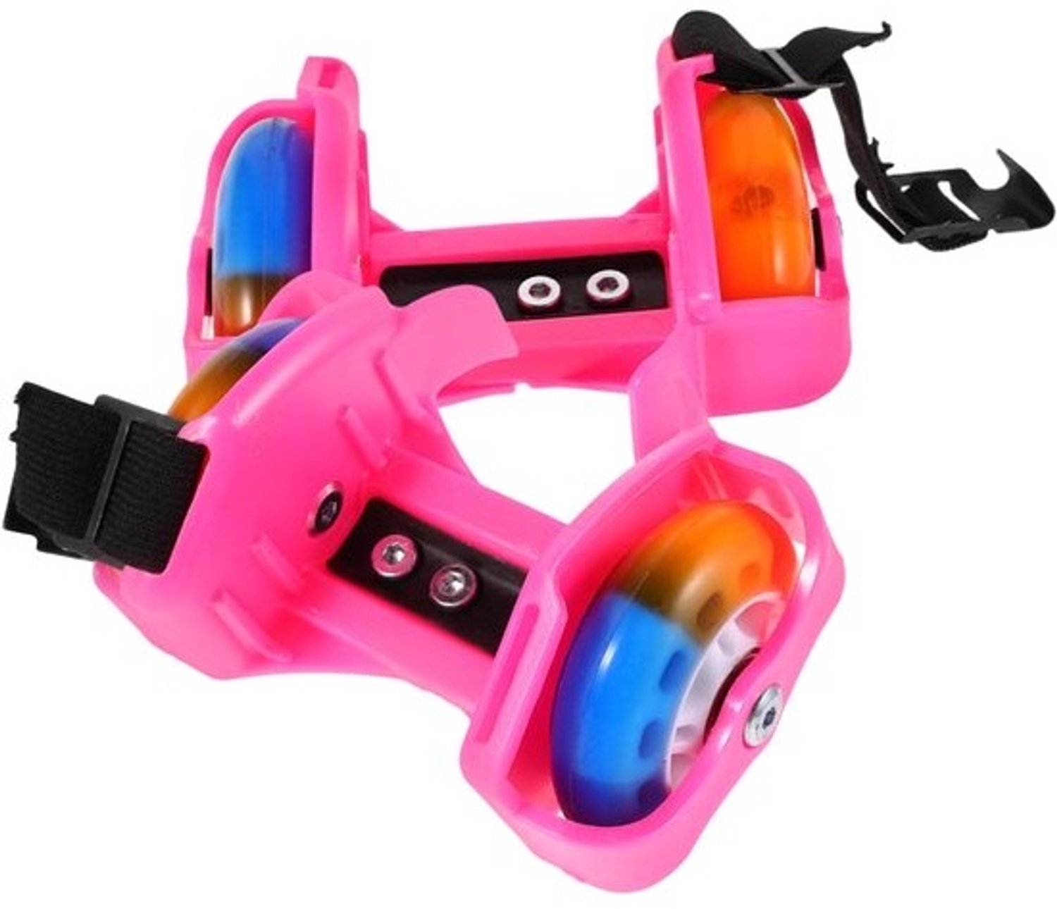 Rolschaatsen Paar Schoenen op wielen Buiten Sport Knipperende wielen 13.5 x 9 x 8 cm Rooskleurig