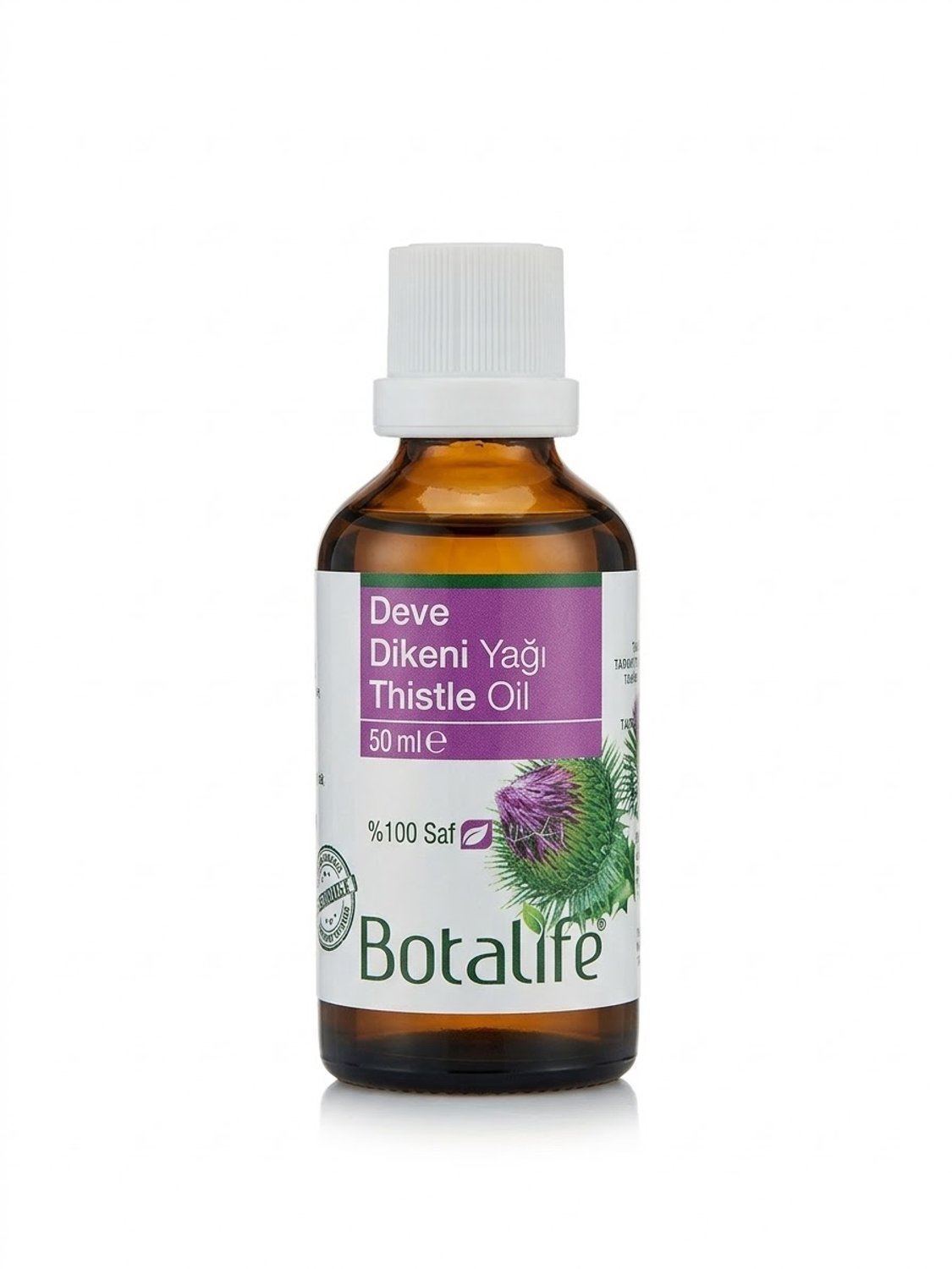 Botalife- Olie- Mariadistelolie- Thistie Oil- Deve Dikeni Yağı- 100% Puur- Koudgeperste - 50 ml