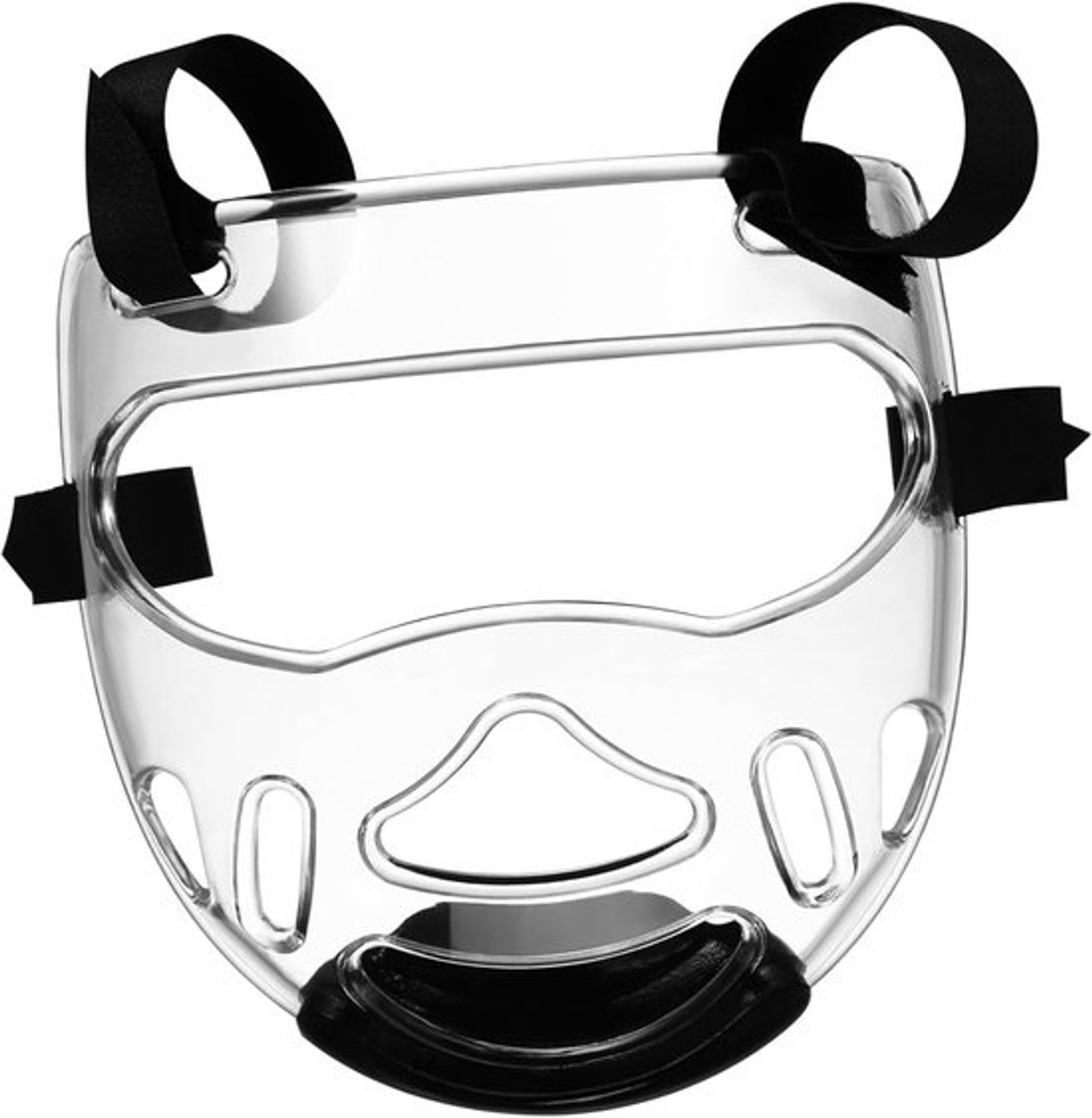 Gezichtsbescherming voor Vechtsport - Sparringmasker - Training en Wedstrijd - Verstelbare Riemen - 22.5 x 21 x 9 cm - Transparant