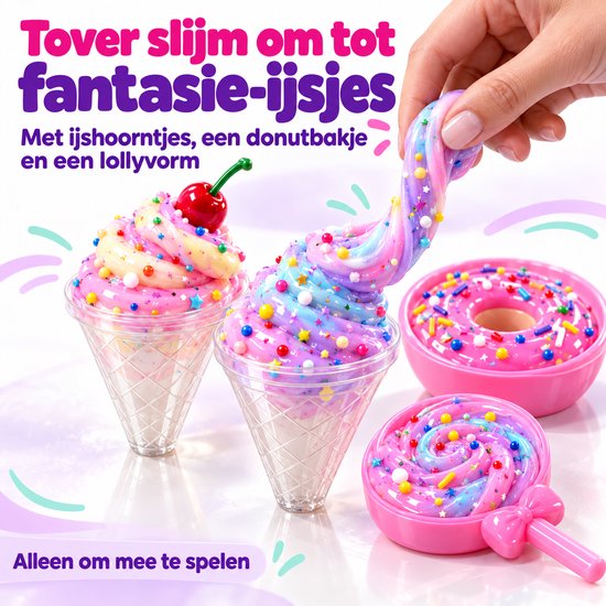 Twenty4seven® Slijm Maken Pakket - Ijssalon Slime Kit - Knutselset & Knutselpakket - Knutselen voor Meisjes en Jongens vanaf 6 Jaar - Sinterklaas Cadeau en Kerstcadeau — cadeau in Spellen & Speelgoed - foto 4