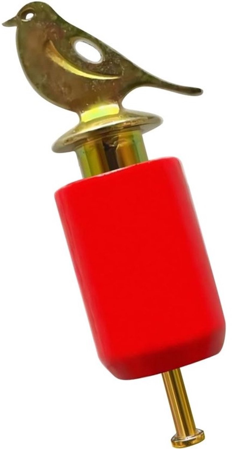 Vogelfluitje - Natuurlijke Geluiden - Vogels Nadoen - Realistisch Geluid - 6 x 1.5 cm - Rood