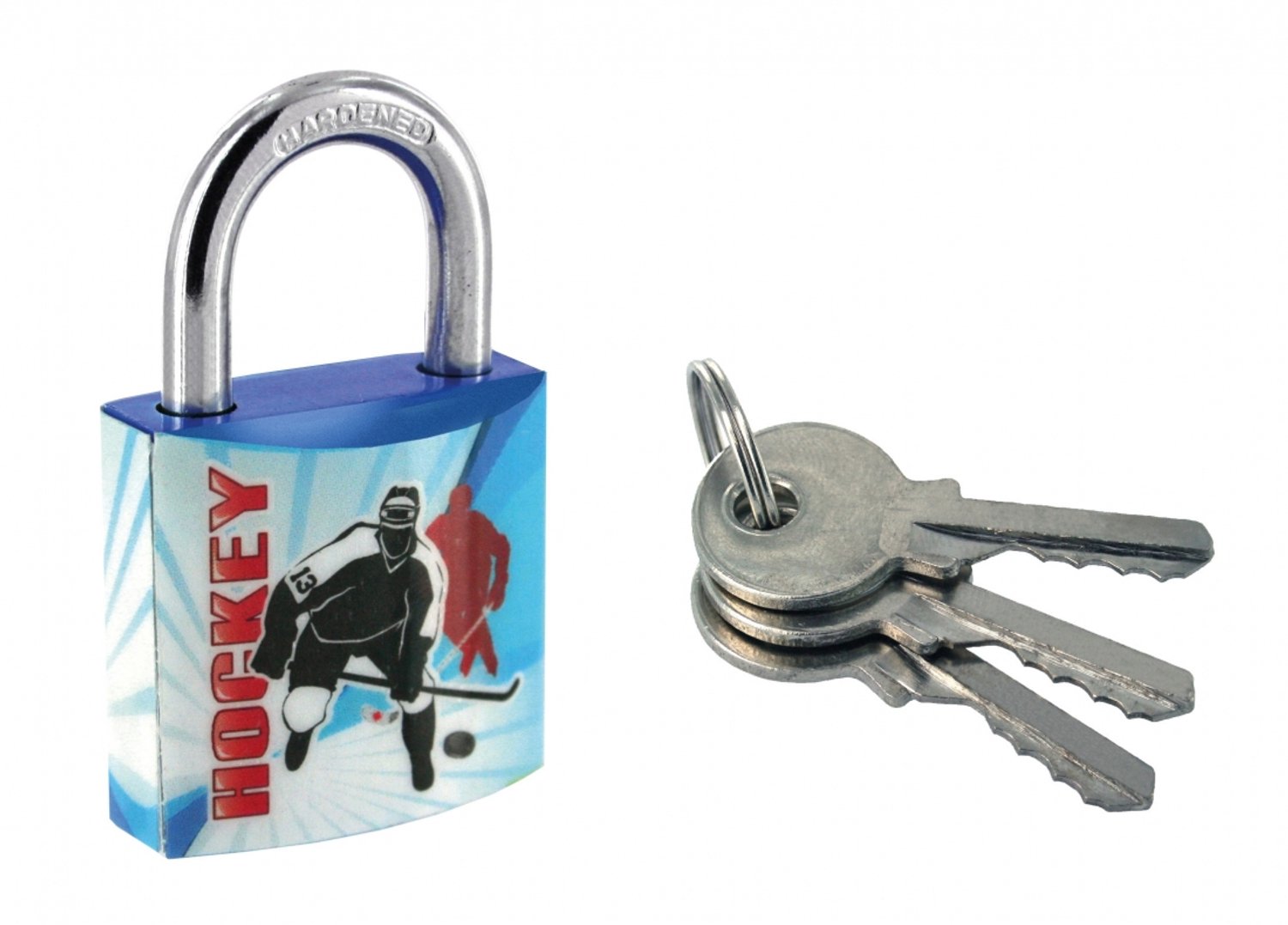 Merkloze Beugelslot 30mm - Hockey Thema
