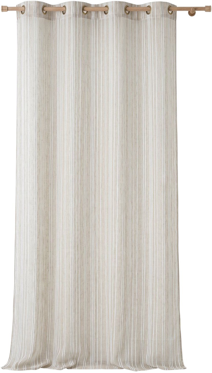 Douceur d intérieur Douceur d'intérieur - Gordijn met ringen ZAHO LIN, 140 x 240 cm Wit