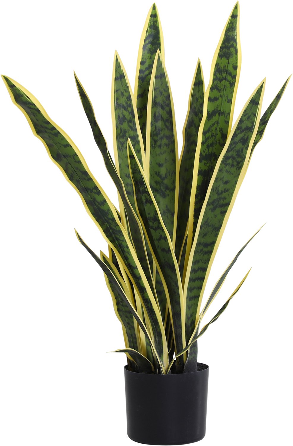 Sunona Kunstmatige Sansevieria - Kunstplant in pot - Ø15 x 77 cm - Groen