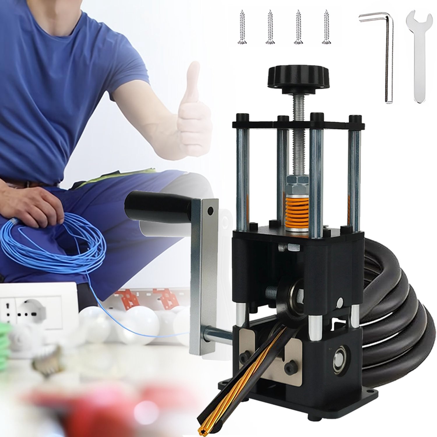 Kabelstripper - Koperdraadstripper - Kabelstripmachine - Verstelbare Kabelstripper - Handmatige Draadstripper
