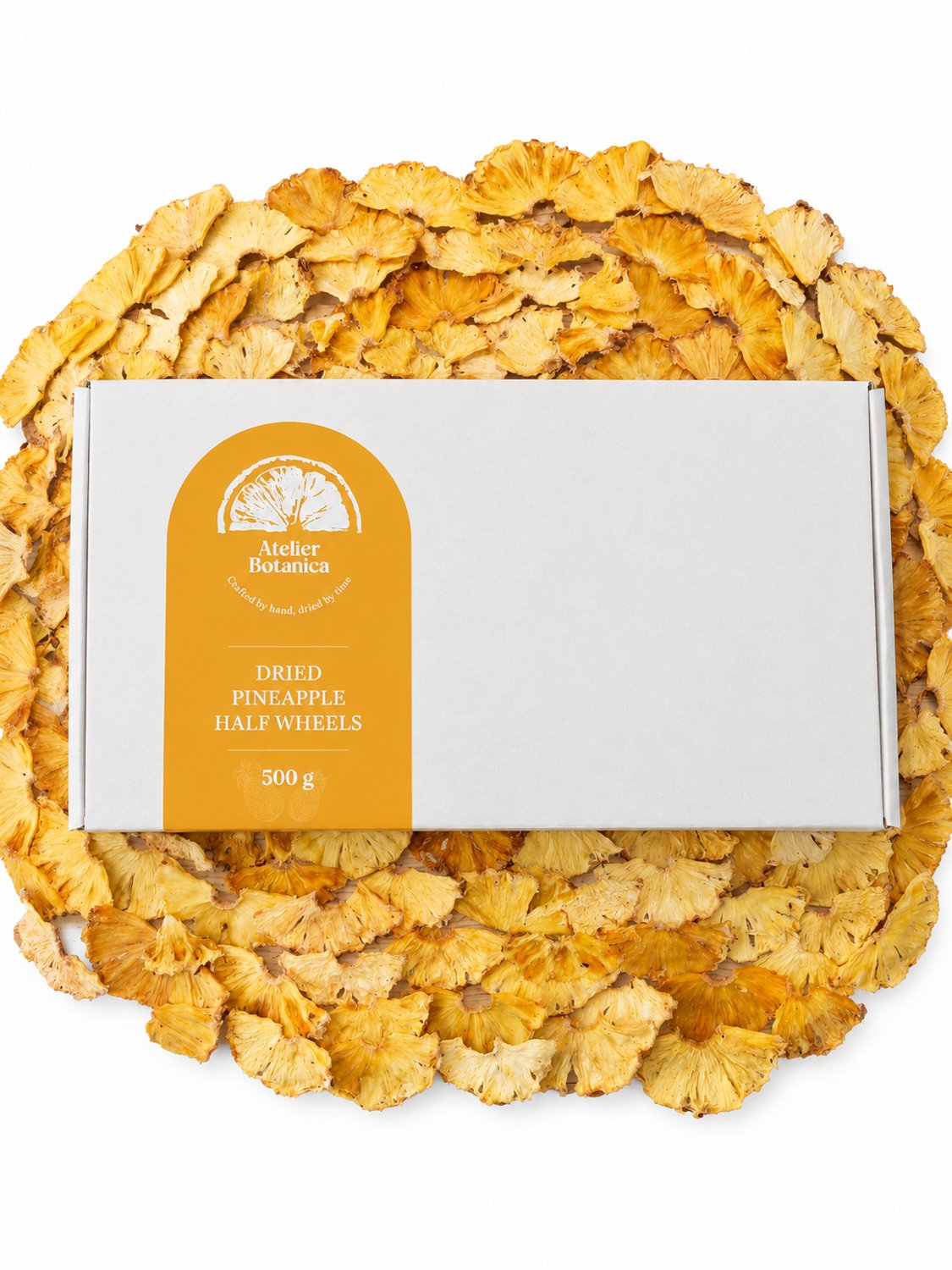Atelier Botanica - Gedroogd fruit - Gedroogde ananas halve schijfjes 500 g - Voor cocktails en meer