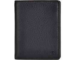 Esquire Leren Portemonnee Deer Cardsafe Wallet High Black Zwart