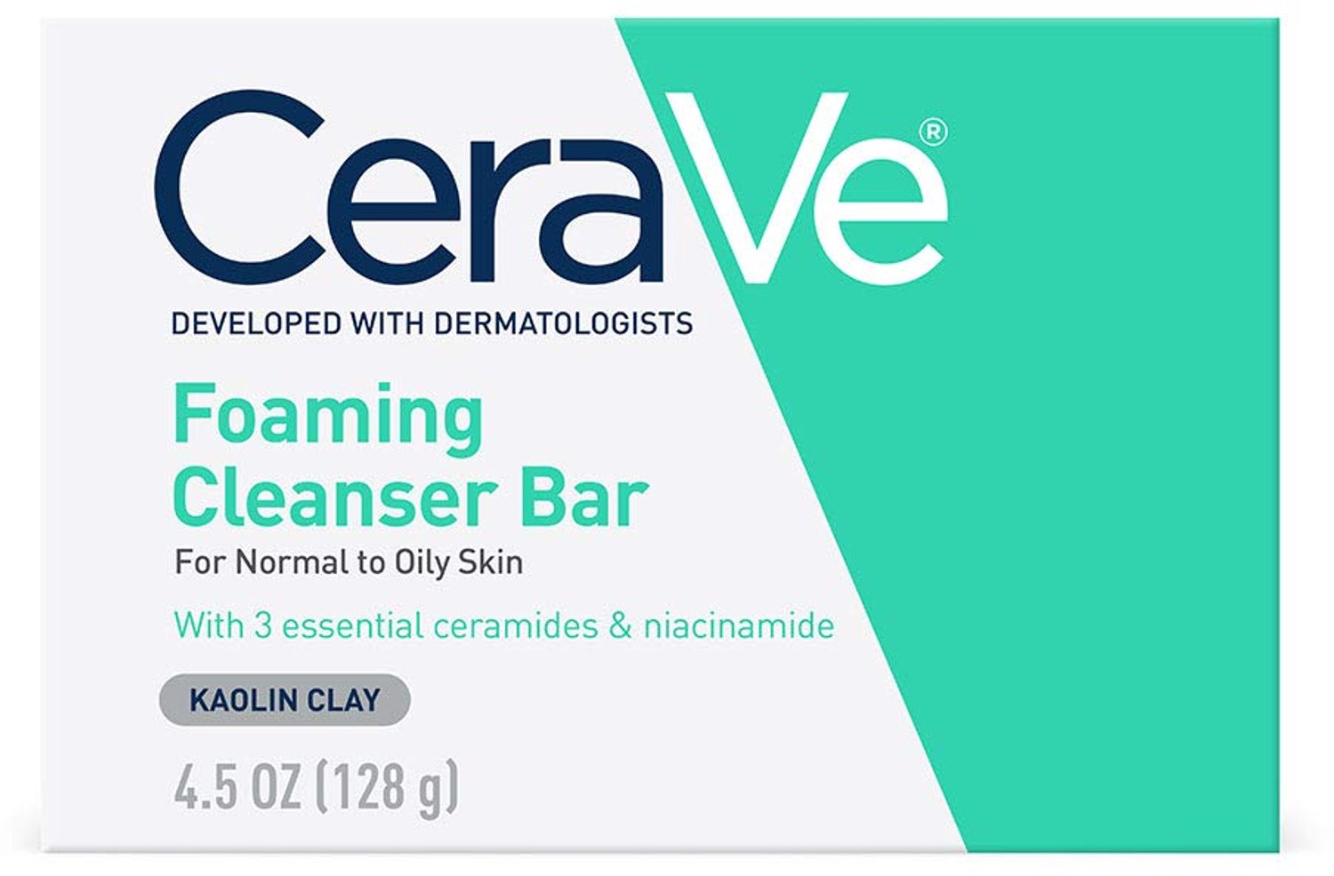 Foaming Cleanser Bar - CeraVe -  voor vette huid, lichaam en gezicht, zeepvrij en geurvrij
