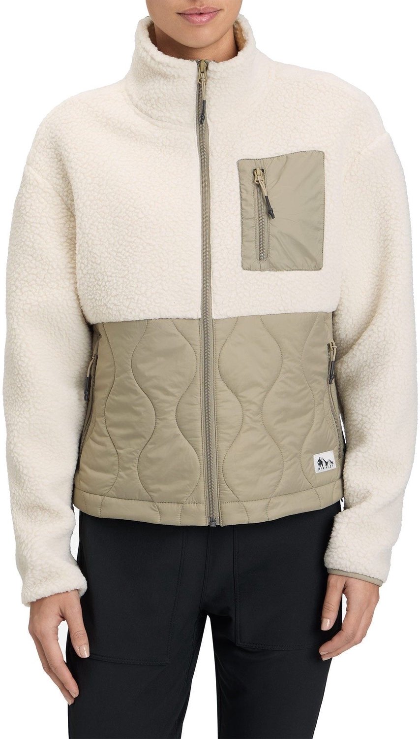 MCKINLEY Fleur Jacket Fleece sweater met rits dames Lichtgrijs