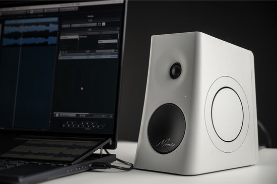 Moondrop MM3A - Actieve HiFi Speakerset - 66W - Bluetooth 6.0 - LDAC - 2.0 Stereo Speakers - USB-C, AUX & Optische Aansluiting - Wit — afbeelding 2