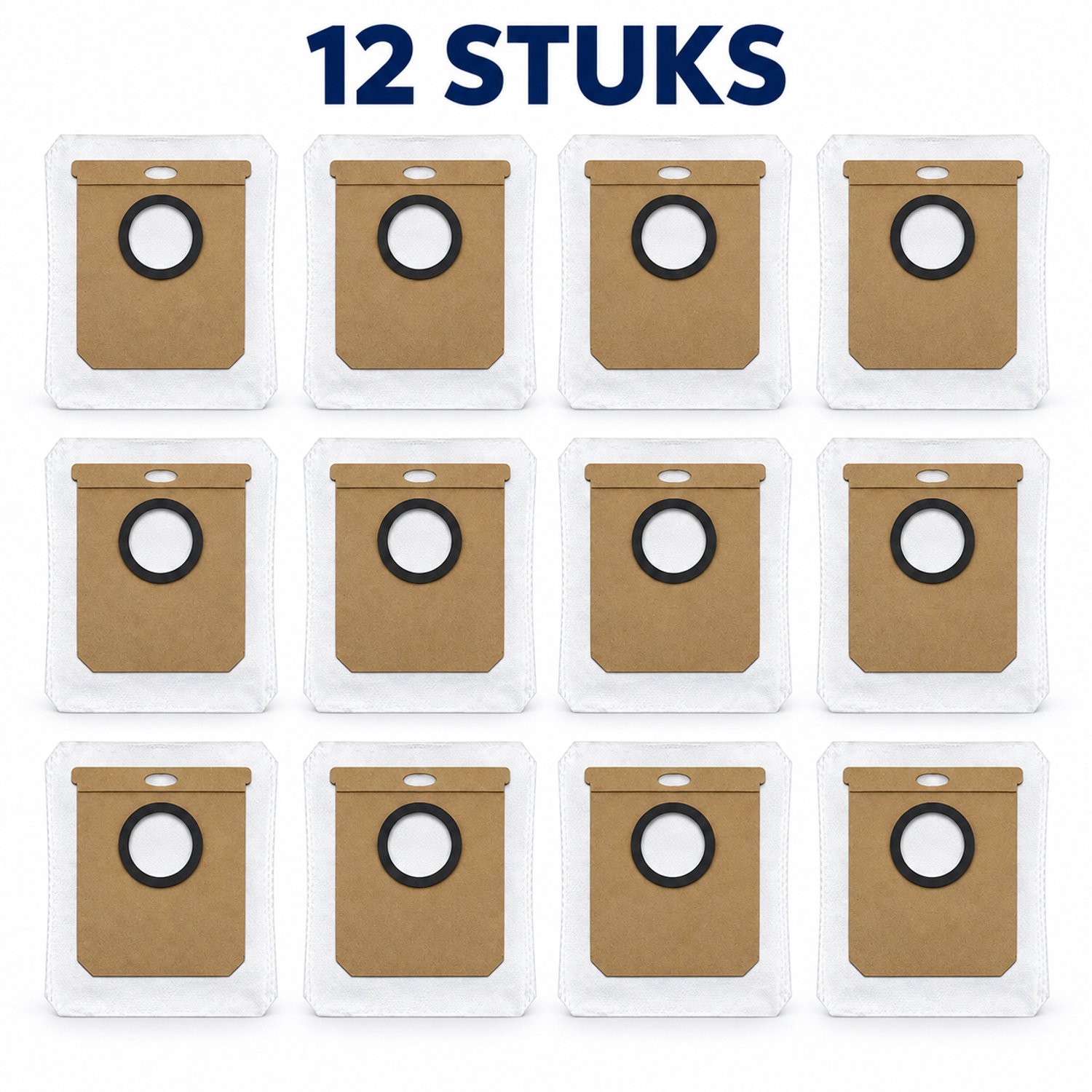 17Parts Stofzakken geschikt voor Eufy L60, L60 SES, L50 en L50 SES - 12 Stuks - 2,5 Liter