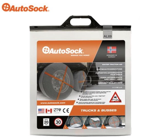 AutoSock Truck HP AL69 – Sneeuwsokken voor Vrachtwagen – Textiele Sneeuwkettingen – Extra Grip op Sneeuw en IJs – Set van 2 Stuks