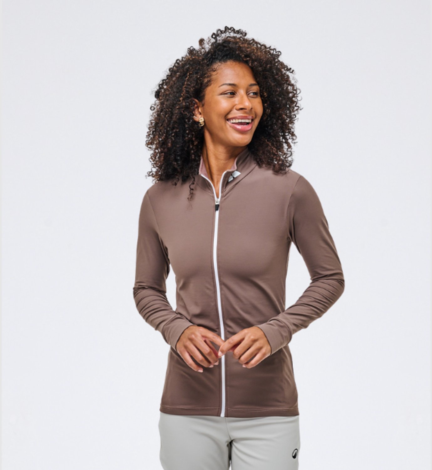 Mountain Hero Rugbeschermer Wintersport Dames - Uitwisselbare Beschermingspad - Classique Brown - Maat M Tall