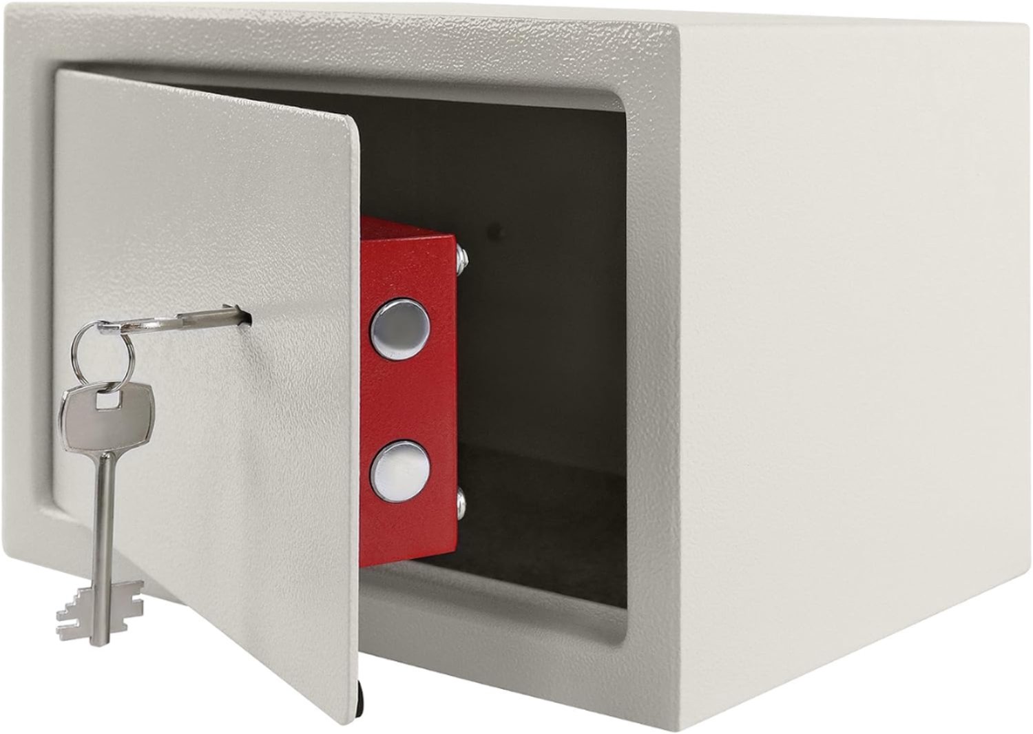 SNJY® Kluis Brandwerend - Kluisje met Sleutel - Documentenkluis - 20D x 31B x 20H cm - Wit