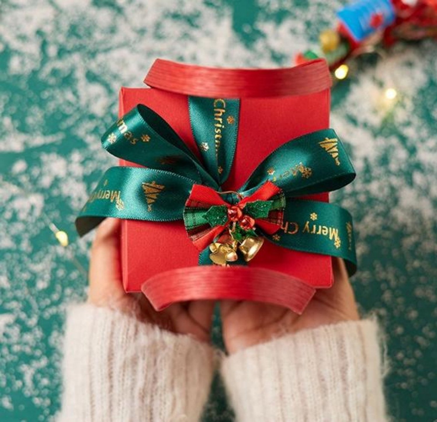 Kerstgeschenkdoos (lege doos met ) – Set van 2 – M-19,5*9,5*7,6 cm – Geschenkdoosje – Klein geschenkdoosje – Verpakkingsdoos – Doosje voor lekkernijen – Decoratieve doos – Geschenkverpakking – Geschikt voor het verpakken van kerstcadeaus, enz. – foto 7