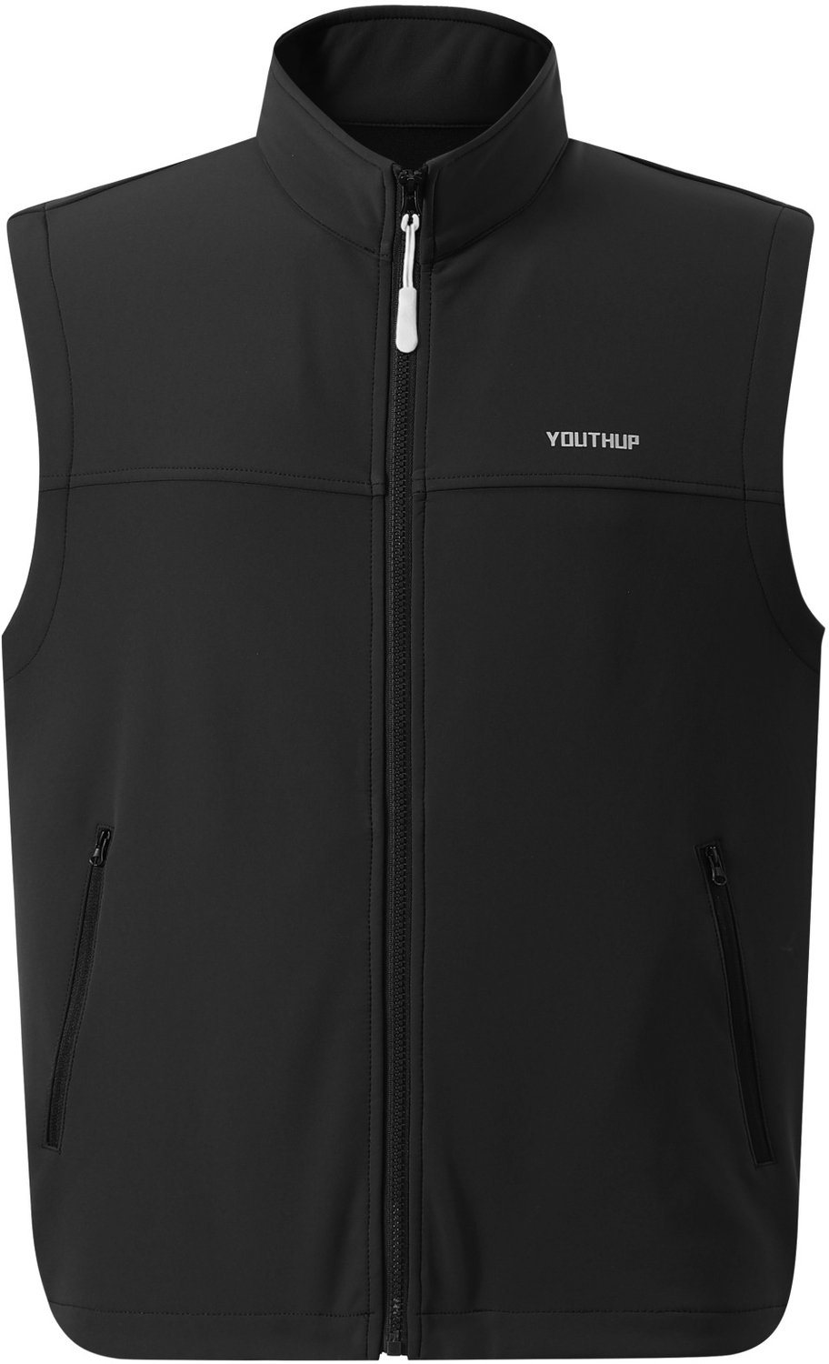 YOUTHUP Heren Bodywarmer Waterafstotend Fleece Gevoerd 2XL Zwart