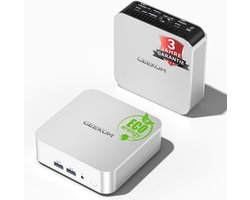 GEEKOM Mini-pc, 16GB DDR4 1TB SSD, AMD Ryzen 5 7530U (tot 4,5 GHz), mini-computer met, Radeon , WiFi 6E, BT5.2, 4K Quad Display, Windows 11 Pro, compact aluminium design, desktop-pc Mini PC met,Mini Computer,Game PC,pc voor games e