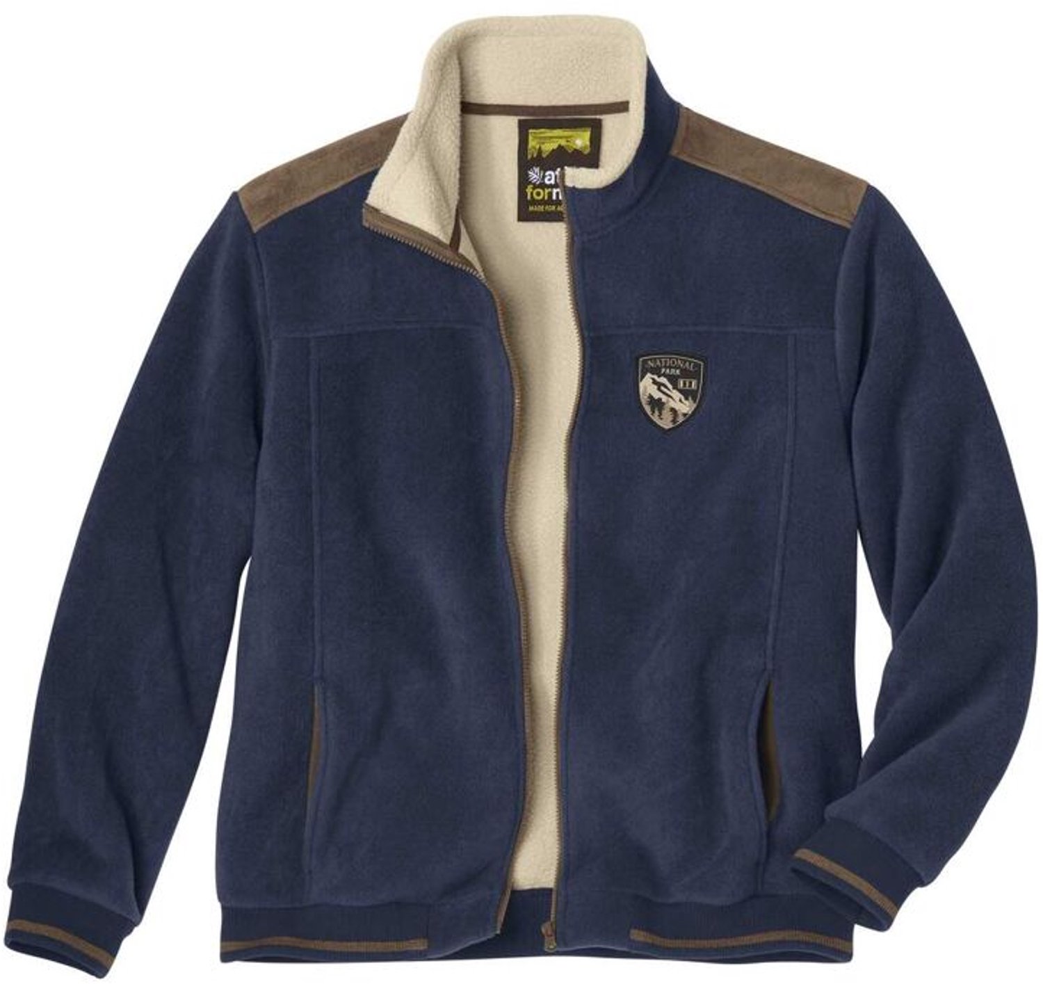 Atlas for Men Winter fleecevest met sherpavoering Heren Verkrijgbaar in grote maten Blauw