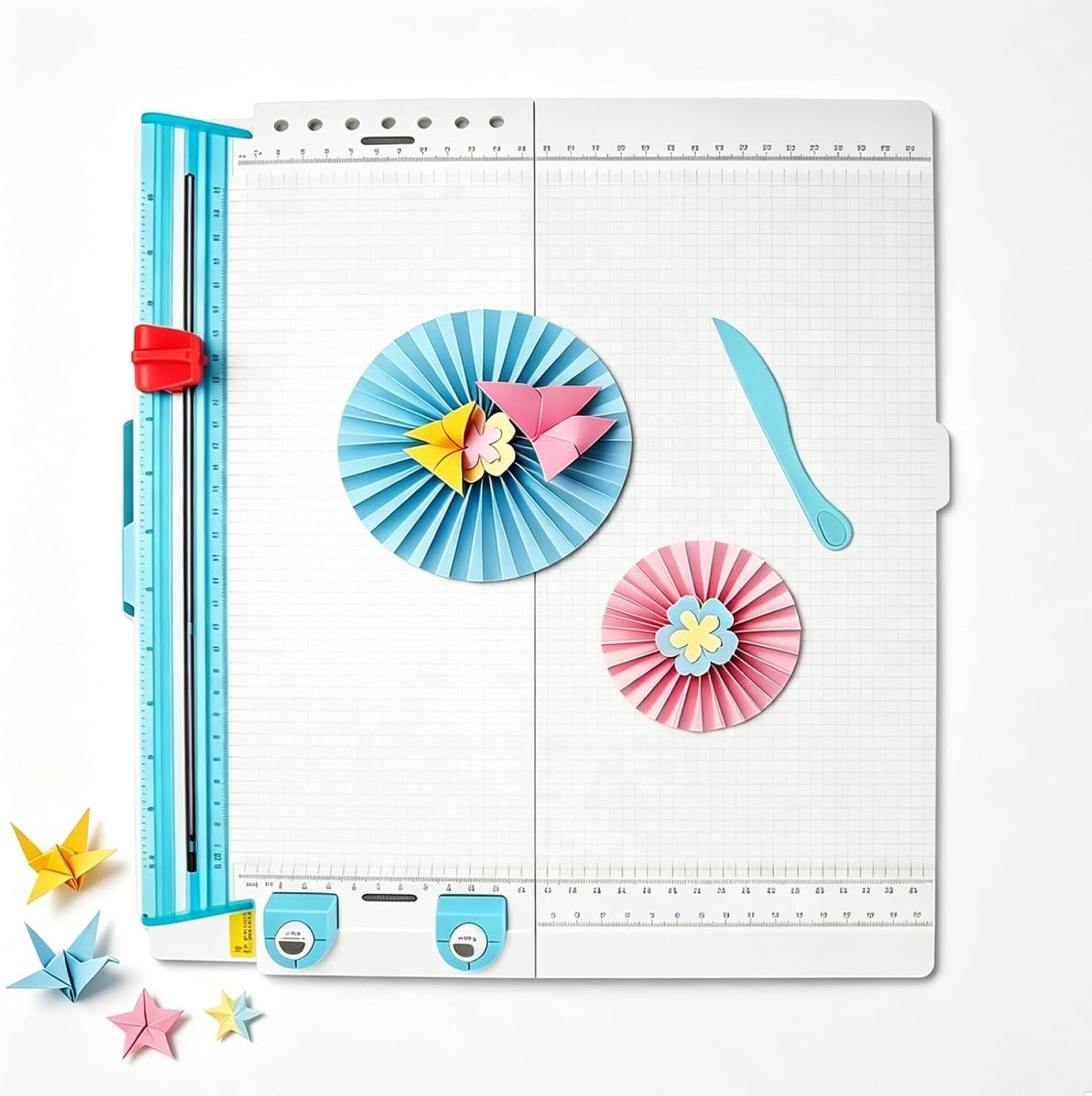 Professionele Papier Snijmachine en Vouwbord, 7-in-1 Snij- en Vouwtool voor Creatieve Projecten