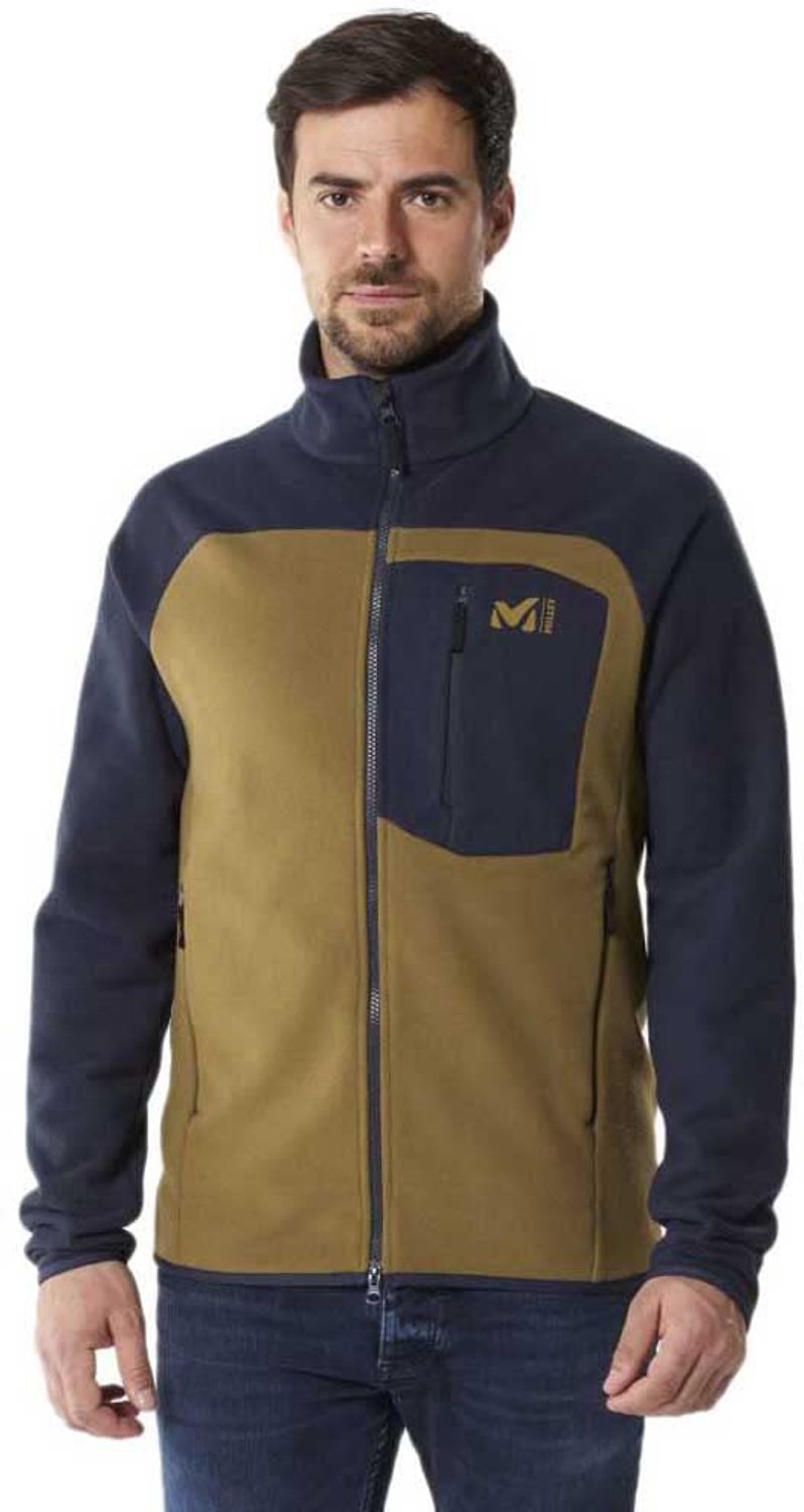 Millet Abrasion Fleece Jkt Fleece Jas Grove/Saphir Blauw
