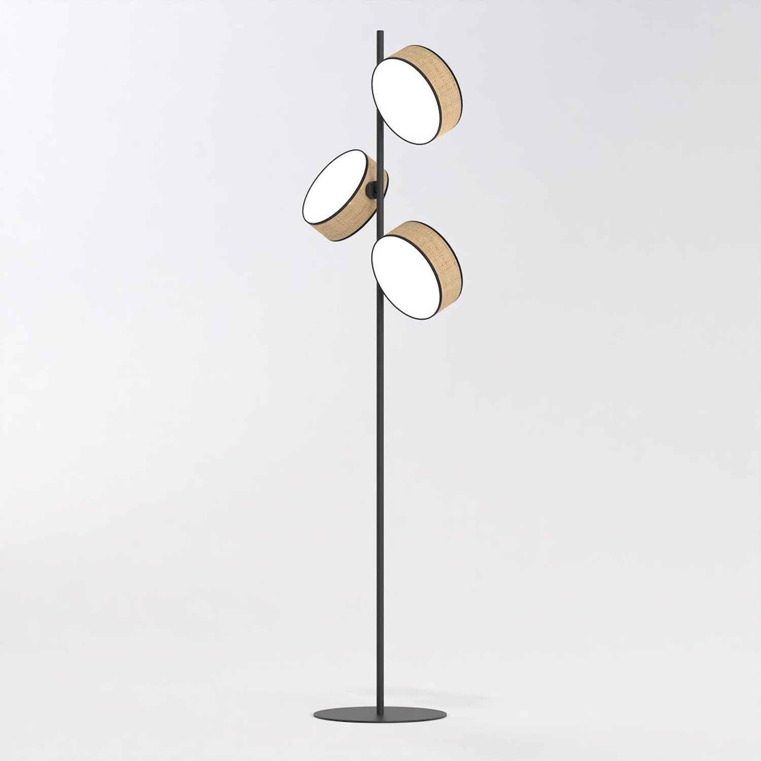 Emibig DRUMZ LP3 RATTAN - Stijlvolle vloerlamp voor elke ruimte