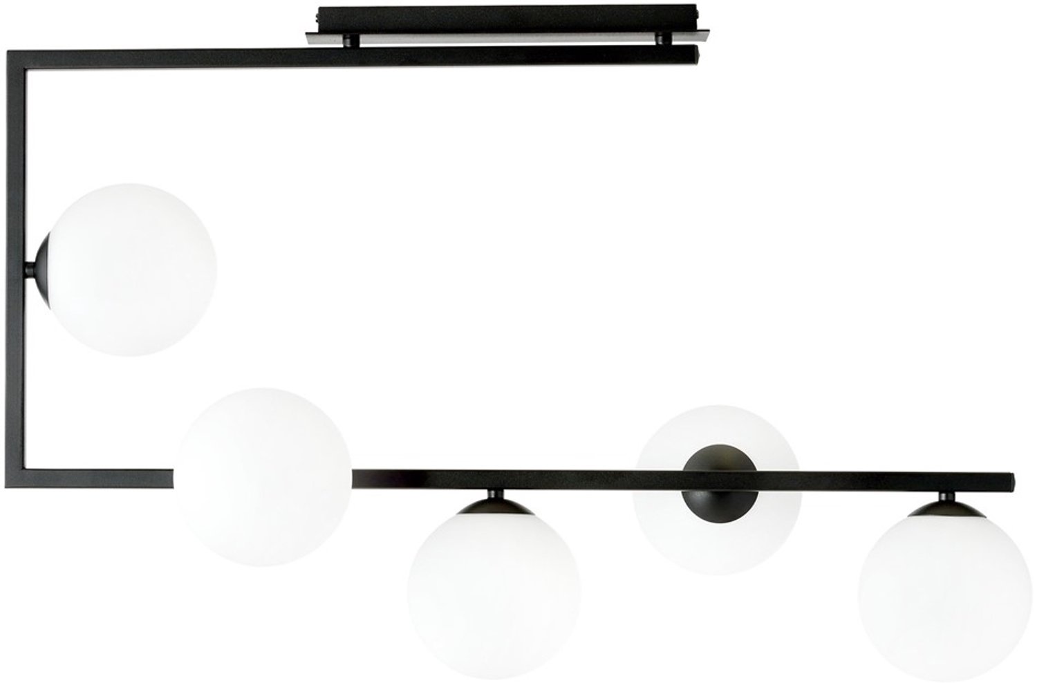 Emibig SOMA 5 BL OPAL - Moderne plafondlamp voor sfeervolle verlichting