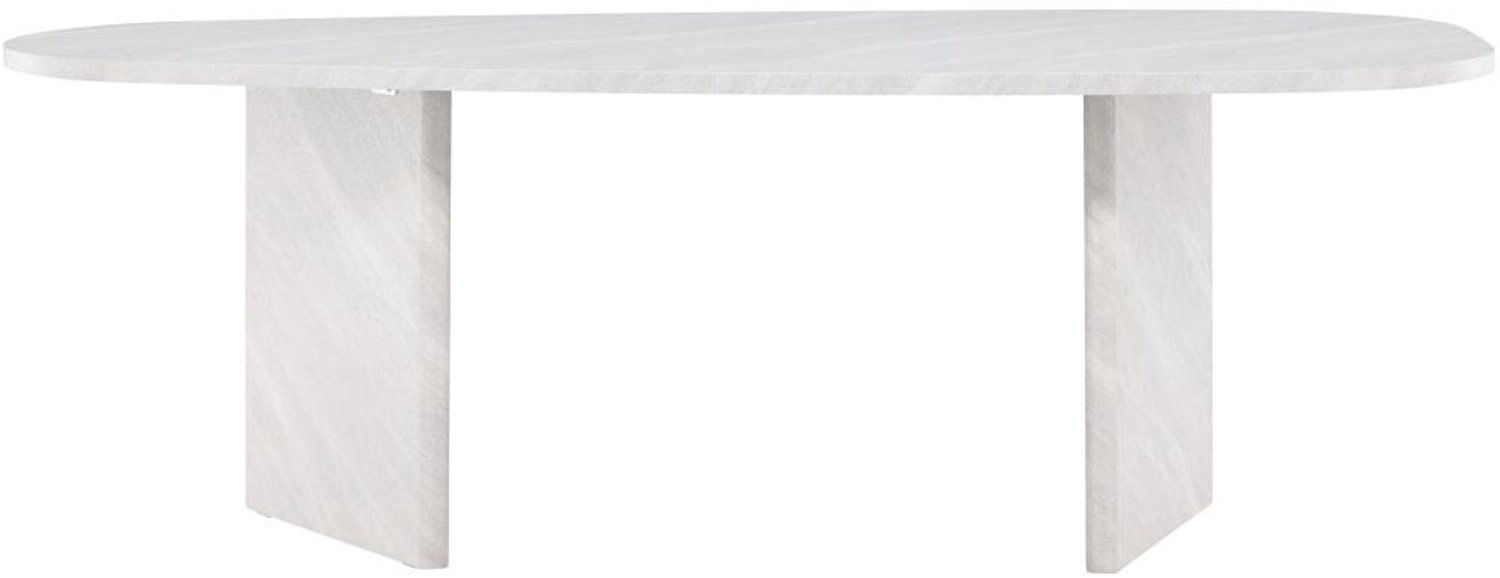 Svea Vincenzo organische eettafel - 100 x 220 cm - betonlook Grijs