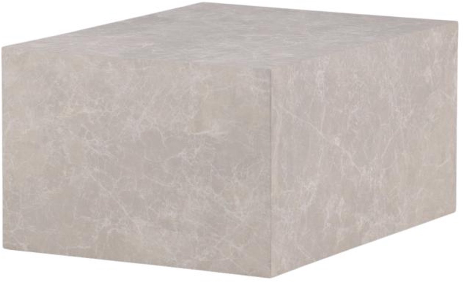 Svea Clara salontafel marmerlook - 80 x 60 cm - beige