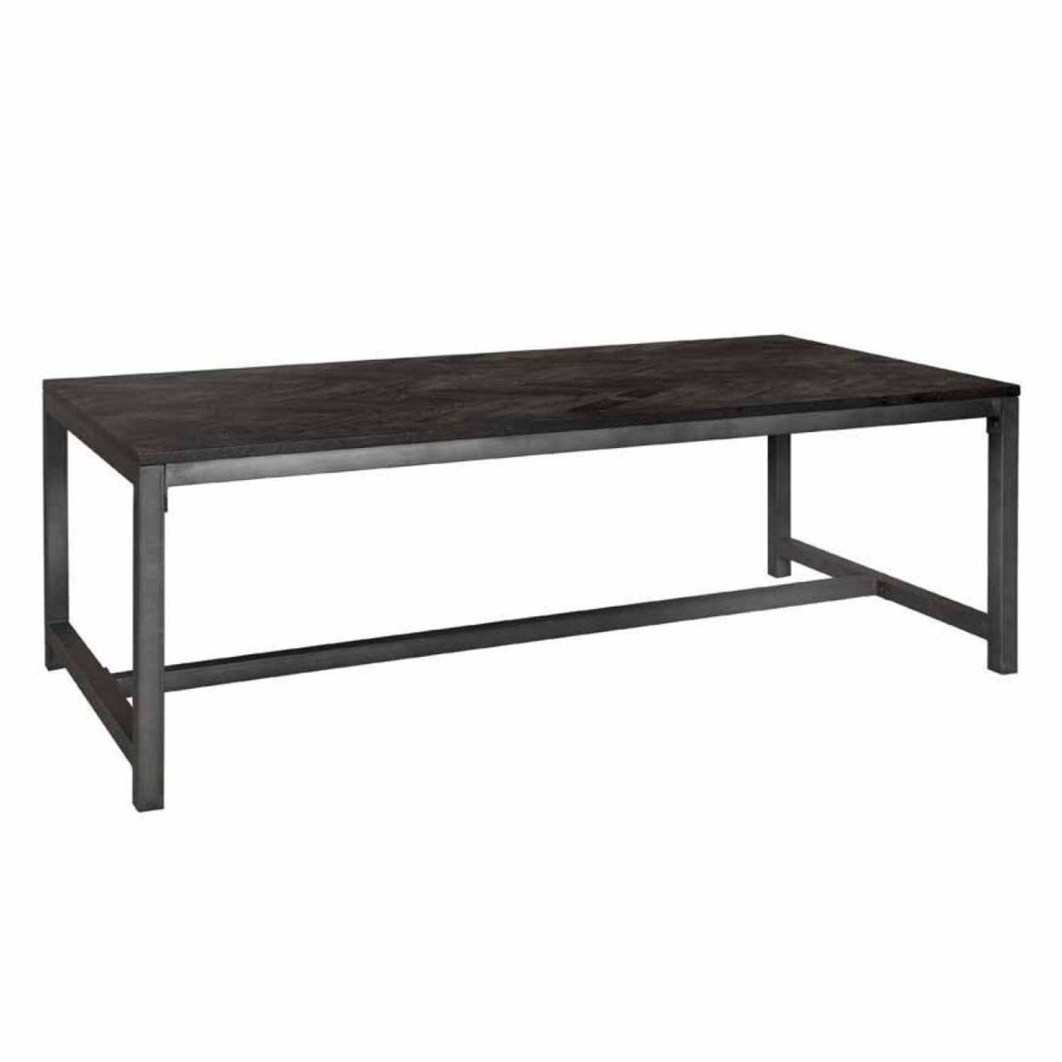 Tower Living Eettafel Ziano - Rechthoek Zwart Hout - 220x100x76cm