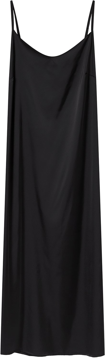 ESOTIQ Marigold - Nachthemd - Zwart - Midi - Mouwloos