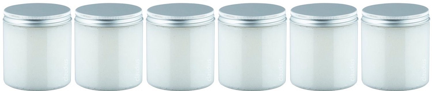 Claudius Luxe Verzorgende Bodyscrub-Gel Touch of Tropical - 400 gram - Pot met aluminium deksel - set van 6 stuks - Hydraterende Lichaamsscrub - Body Scrub