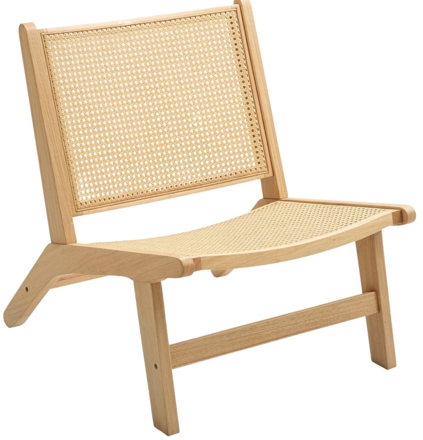 CHICFURN Fauteuil - Zonder armleuningen - Rotan - Naturel hout