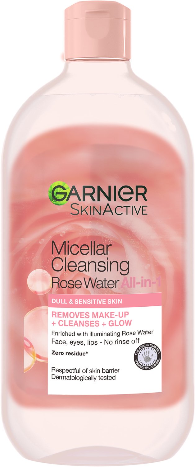 Garnier SkinActive Micellair Reinigingswater Met Rozenwater - Gezichtsreiniging voor een Stralende Huid - XL Formaat - 700ml