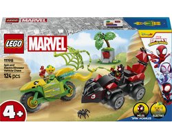 LEGO Marvel Spin en Electro achtervolging met dinosaurusvoertuigen Spidey en zijn geweldige vriendjes Speelgoed 11198