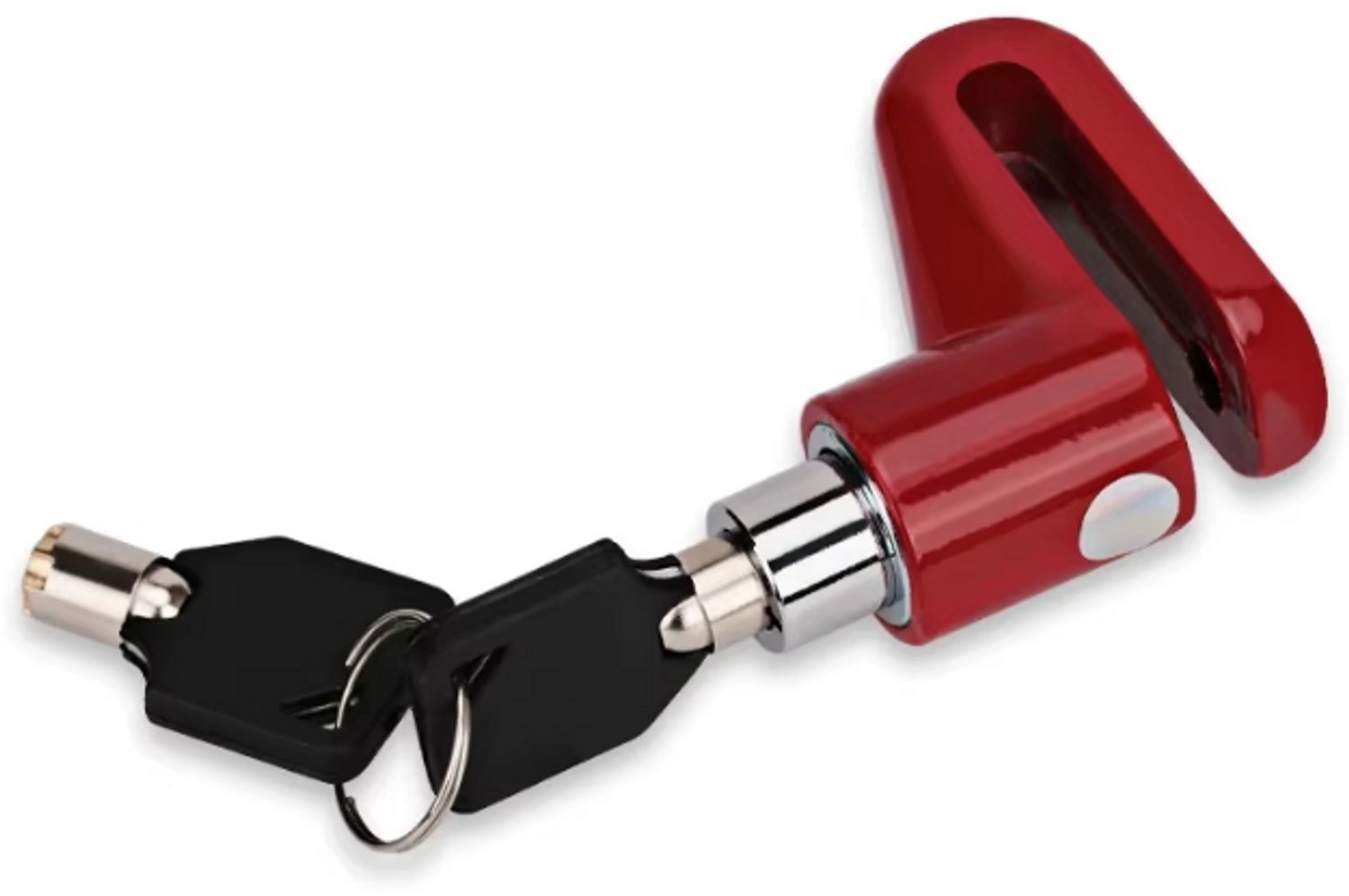 Rieba® Remschijfslot - Schijfremslot - Geschikt voor Fiets - E-bike - Motor - Scooter - Brommer - Schijfrem Slot - Universeel - Fietsslot - Remslot - Antidiefstalbeveiliging - Rood