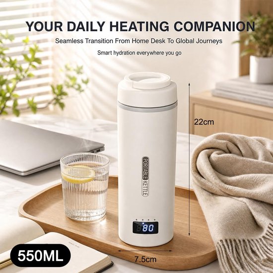 Elektrische mini-reiswaterkoker, klein, 550 ml, draagbaar, van 316 — afbeelding 5
