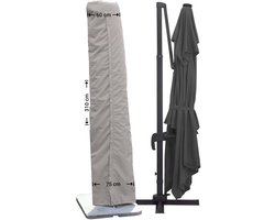 Raffles Covers Parasolhoes - Hoog: 310 cm - RUS310 - Waterdicht - UV-bestendig - Rits en stok - Trekkoord - Parasolhoes voor staande parasol