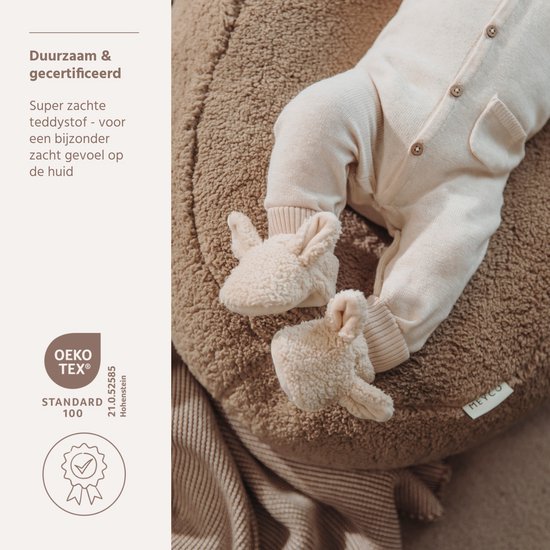 Meyco Teddy Relaxhoes - One Size - Dark Taupe — afbeelding 2