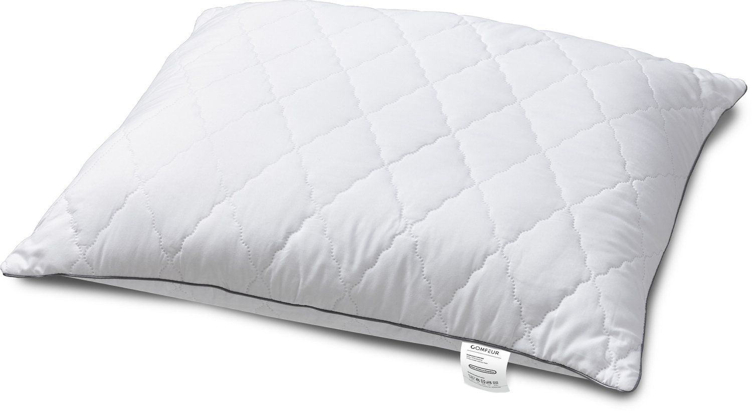 Comfeur Hoofdkussen Memory Foam - Afstelbaar Traagschuim - Ultrasoon Gestikte Hoes - Extra Gevuld - Hotelkwaliteit Hoofd Kussen - Voor Zij-, Rug- en Buikslapers - 60 x 70 cm